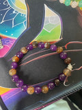 Bracelet quartz  Fumée & Améthyste