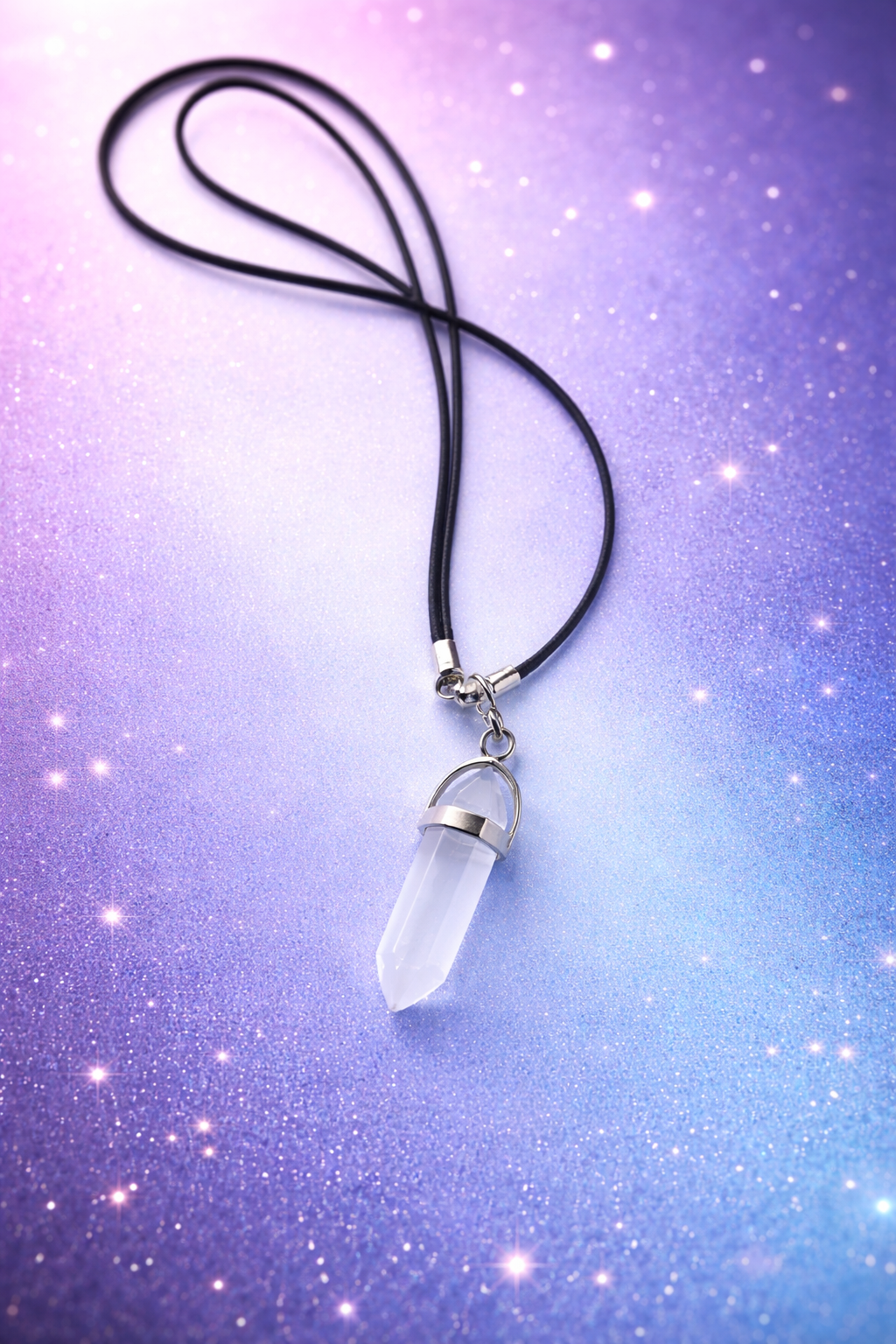 Pendentif Quartz Blanc