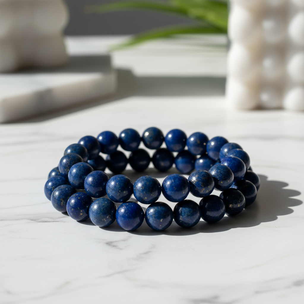 Bracelet Lapis Lazuli naturel perles 8mm