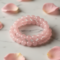 Bracelet énergétique quartz rose naturel