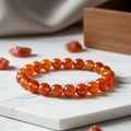 Bracelet Cornaline naturelle perles 8mm